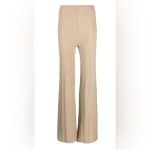 REMAIN Knit Tan Flare Pants